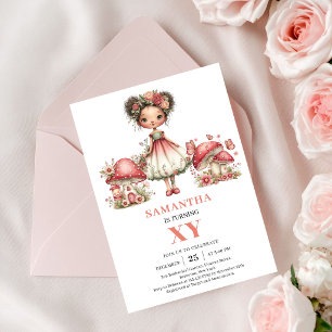 Invitation Fée Florale 2ème Anniversaire Fleurs Ro