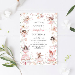 Invitation Fée Papillon et Tourbillon Premier 1er Anniversair