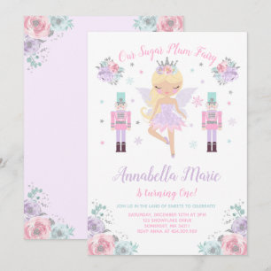 Invitation Fée Plum Sucre Invitation Casse-Noisett