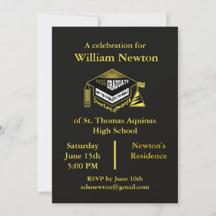 Invitation Félicitations, diplômé de 2026 !