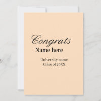 Félicitations diplômé nom université promotion 20X
