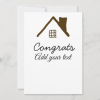 Félicitations nouveau propriétaire immobilier inau