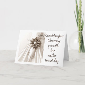 INVITATION FÉLICITATIONS POUR LA DOUCHE DE LA GRANDE-FILLE