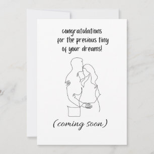 Invitation Félicitations pour le bébé à venir