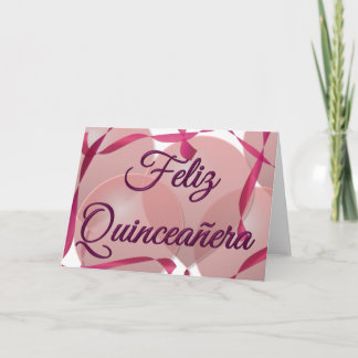 Invitation Feliz Quinceañera - joyeux 15ème anniversaire