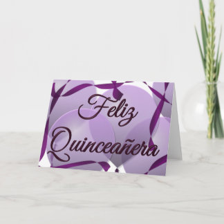 Invitation Feliz Quinceañera - joyeux 15ème anniversaire