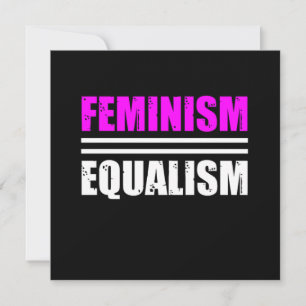 Invitation Feminism Equalism Equality Feminist Womens Right G