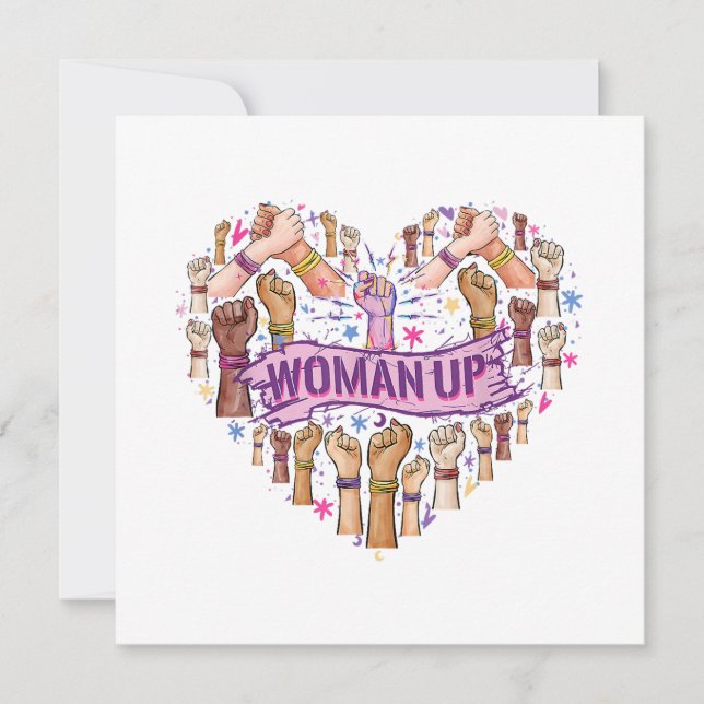 Invitation Féminisme Feministe Forte autonomisation des femme (Devant)