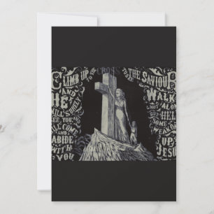 Invitation Femme avec enfant et croix Le Sanctuaire de l'Amou