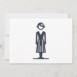Invitation femme des années 1920