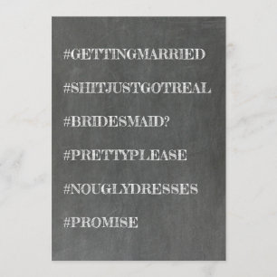 Invitation Femme d'honneur / Femme d'honneur