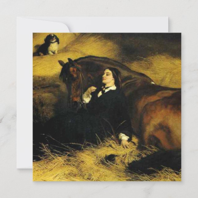 Invitation Femme et Cheval (Devant)