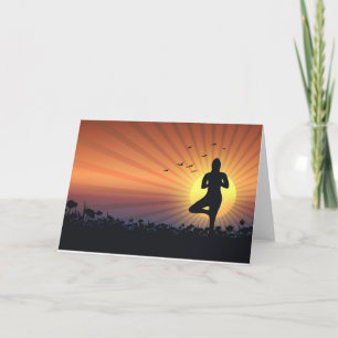 Invitation Femme faisant du yoga