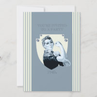Femme forte et rétro patriotique des années 1940