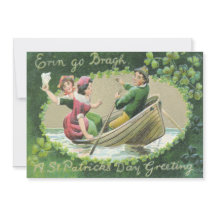 Femme Irlandaise Homme Barque Trèfle