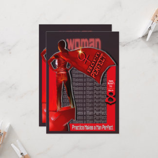 Invitation Femme Née Parfaite : Joyeuse Journée des Femmes 8 