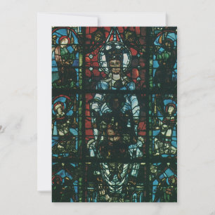 Invitation Fenêtre de vitrail d'église religieuse vintage