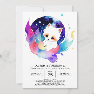 Invitation Fennec Fox fête d'anniversaire