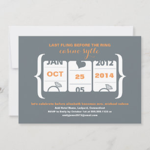 Invitation Fente Machine Bachelorette