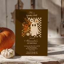 Fer Rustique Floral Checkerboard Fantôme 1er anniv