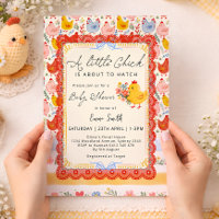 Ferme de Petit Poussin Fille Baby Shower