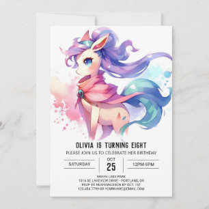 Invitation Ferme en ligne Cheval Anniversaire