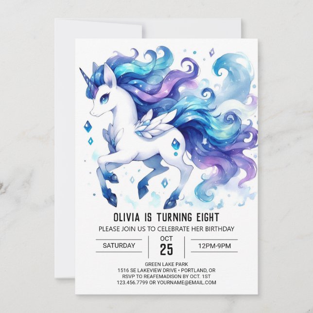 Invitation Ferme Enfants Cheval Anniversaire (Devant)