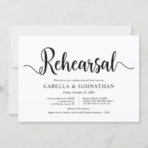 Invitation Ferme rustique moderne, répétition Mariage et dîne