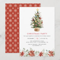 Festif Arbre amusant Aquarelle Famille Noël