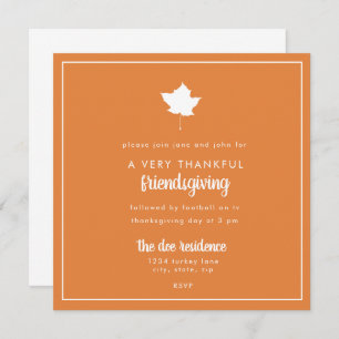Invitation Festin Potluck de dîner de thanksgiving de