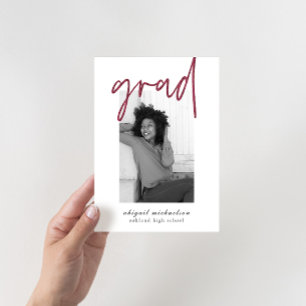 Invitation Festival photo Deep Berry moderne