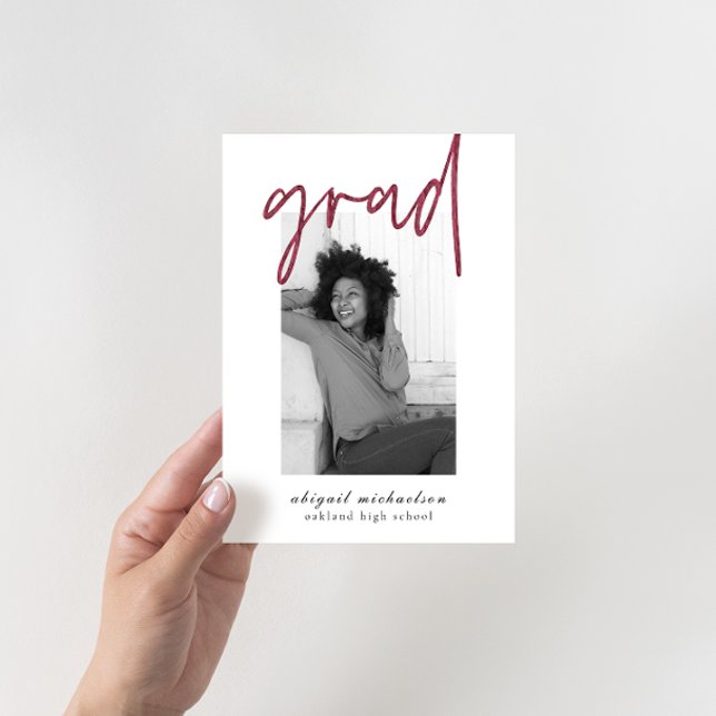 Invitation Festival photo Deep Berry moderne (Créateur téléchargé)