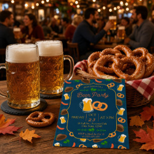 Invitation festive à la fête de la bière Oktoberfe