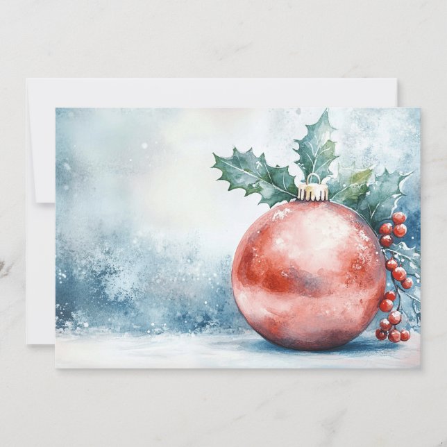 Invitation Festive Christmas Ornament (Devant)