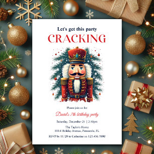 Invitation Festive Cracking à thème Anniversaire