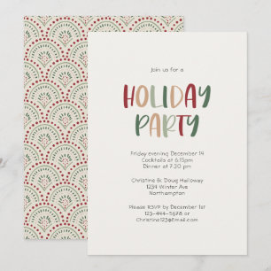 Invitation Festive Décontractée Colorful