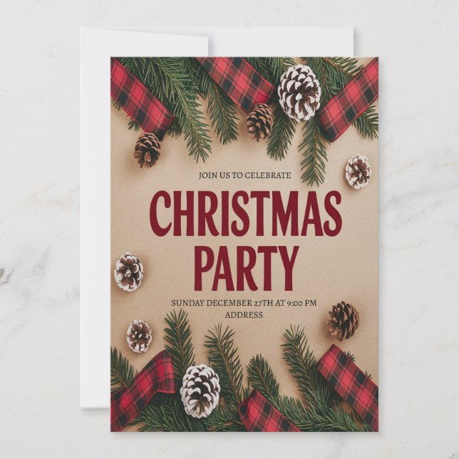 Invitation Festive Festive (Devant)