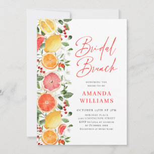 Invitation Festive Fluale Fluale Citrus Slice Bridal Brunch