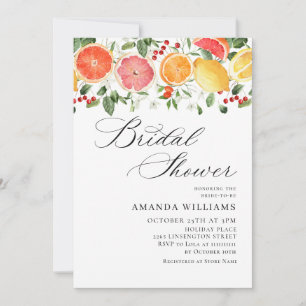 Invitation Festive Fluale Fluale Citrus Slice Bridal Brunch