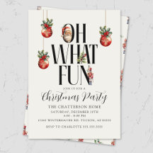 Invitation festive moderne pour une soirée de Noël