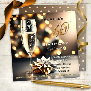 Invitation Festive Sparkling 60e anniversaire