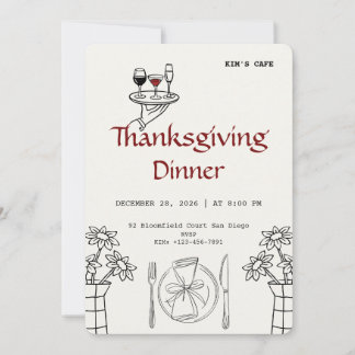 Invitation Festive Thanksgiving | Cozy Party