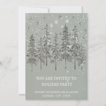 Invitation Festive Winter Holiday Party