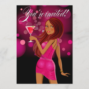 Invitation Fête à but non lucratif Fête de fuschia