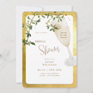 Invitation Fête à la Fête des mariées Champagne de la Maison
