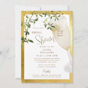 Invitation Fête à la Maison Fête des mariées Champagne II