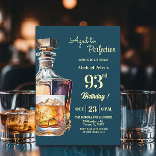 Invitation Fêté à la perfection pour les 93 ans de monsieur a