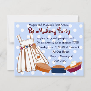 Invitation Fête à tarte