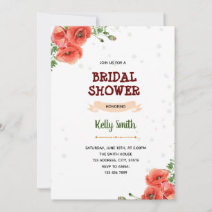 Invitation Fête à thème rouge