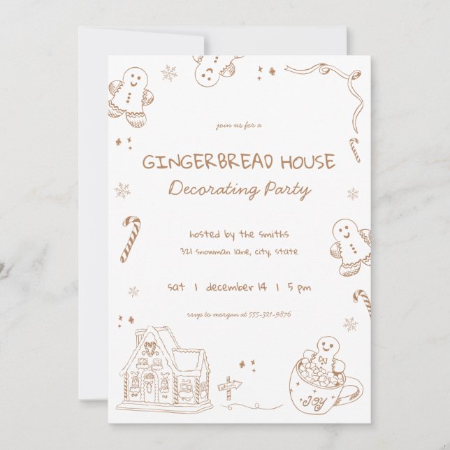 Invitation Fête Amusante et Fantaisiste de Décoration de Mais (Devant)